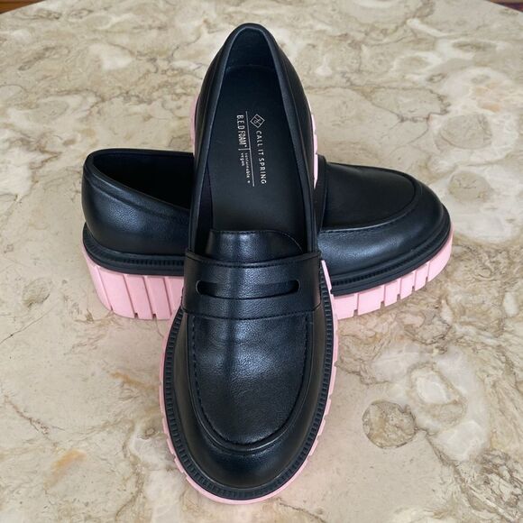 Call It Spring PARISS Platform Heel Loafers Vegan - Picture 13 of 16